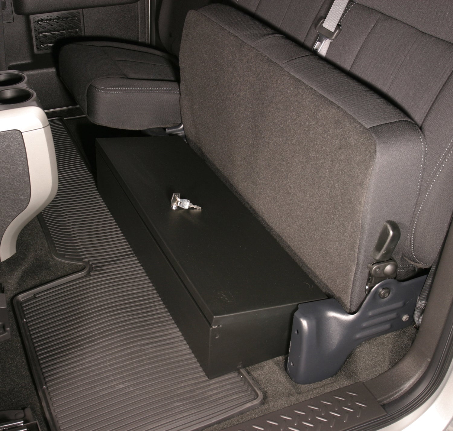 Rear Underseat Lockbox - 09-14 F-150 w/ Extended Cab Black Tuffy Security Products