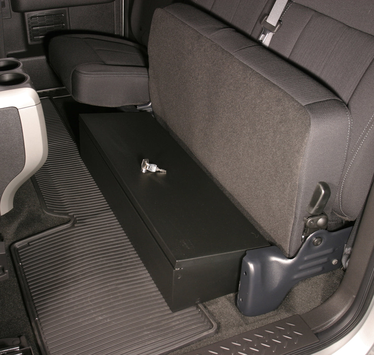 Rear Underseat Lockbox - 09-14 F-150 w/ Extended Cab Black Tuffy Security Products
