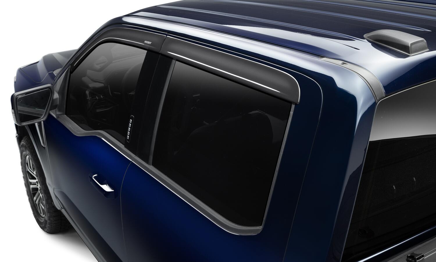 Low Profile Ventvisor Deflector Smoke Outside Mount 4 Piece For 2012-2025 Durango Husky Liners