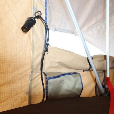 Overlander XL Roof Top Tent 122 Inch W x 76 Inch L x 51 Inch H Load Capacity 770 lbs Coyote Tan Smittybilt