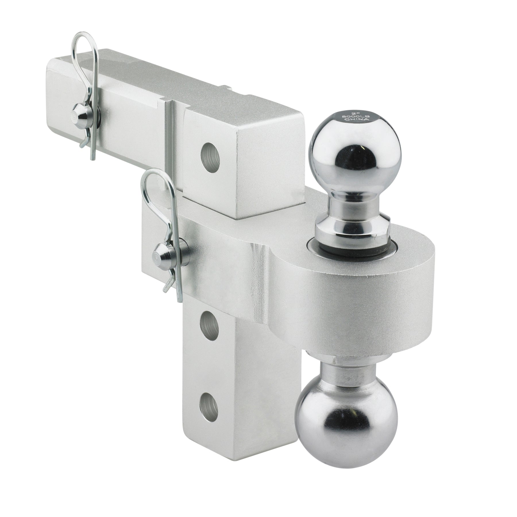 6 Inch Adjustable Aluminum Drop Hitch  Smittybilt