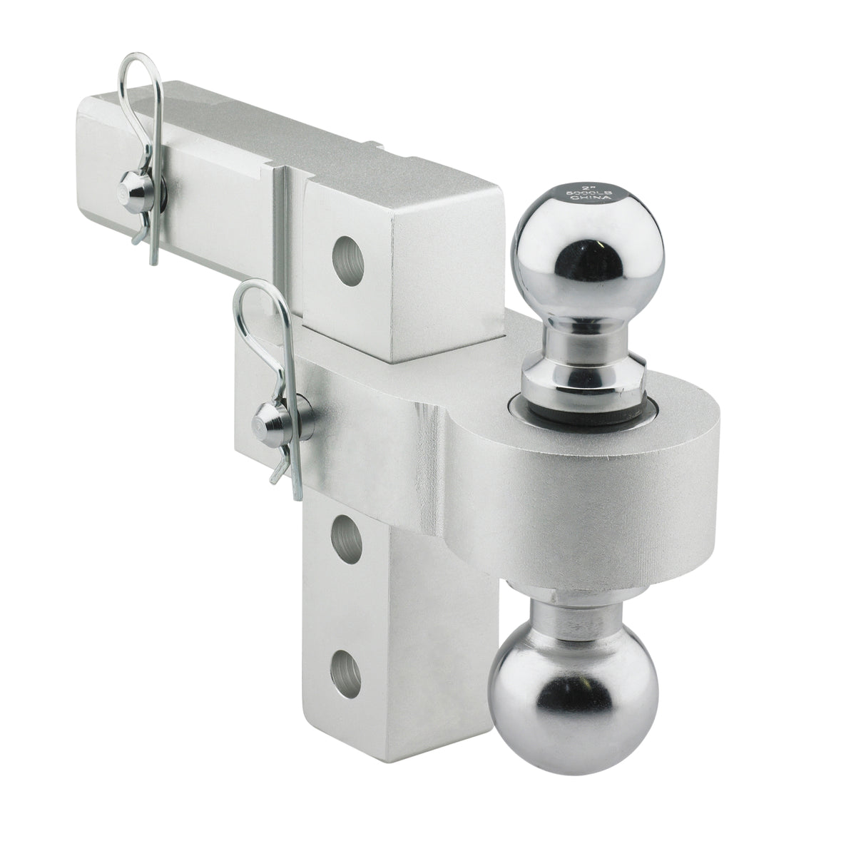 6 Inch Adjustable Aluminum Drop Hitch  Smittybilt