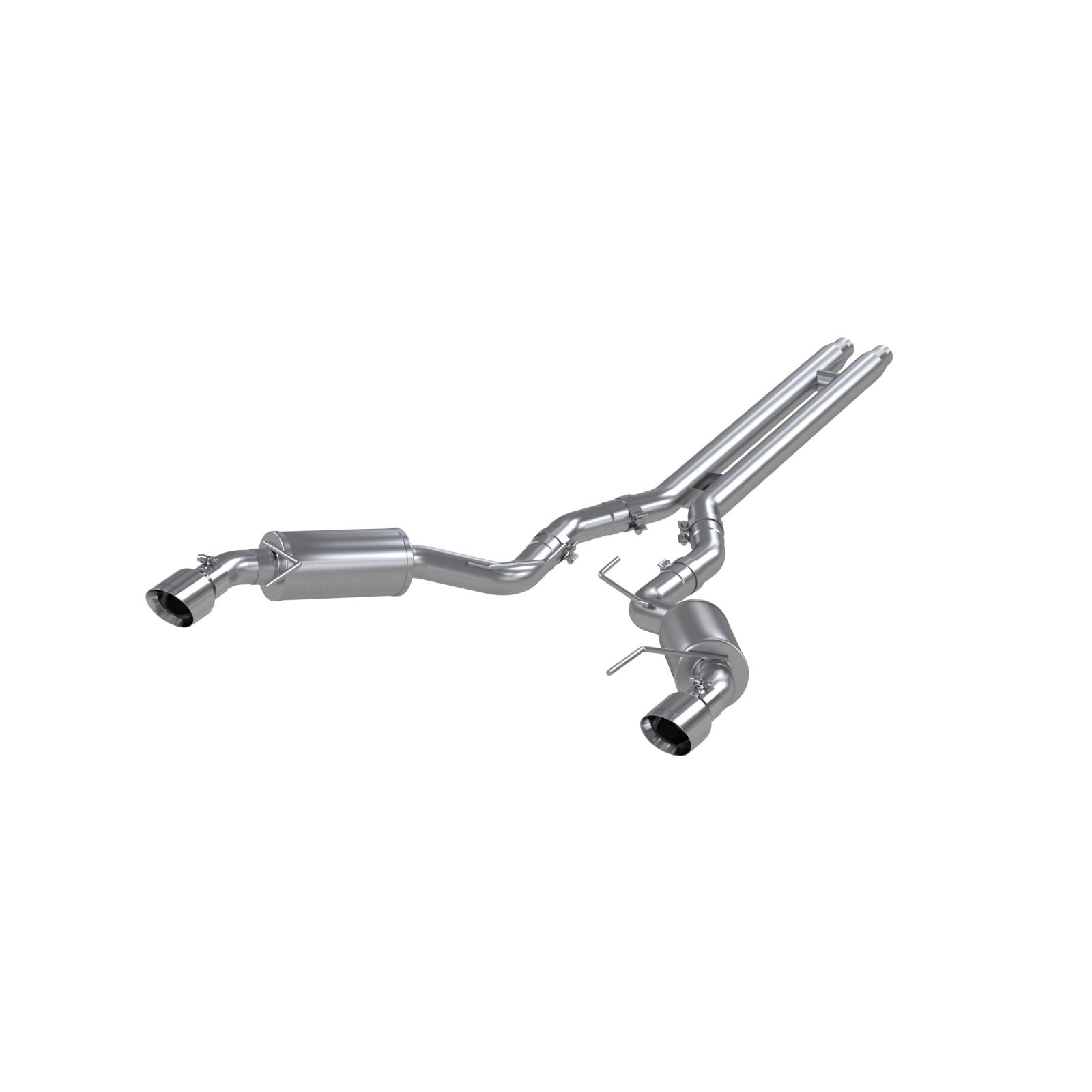3 Inch Cat Back Exhaust System For 15-17 Ford Mustang GT 5.0 Coupe Dual Split Rear Street Version 4.5 Inch Tips T409 Stainless Steel - Apollo Off-Road