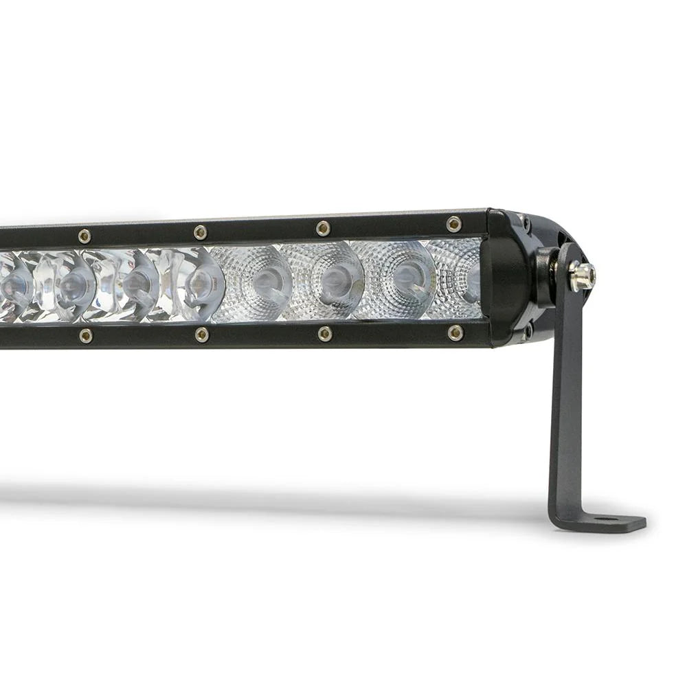 30 in. Single Row LED Light Bar; Chrome Face - Apollo Off-Road