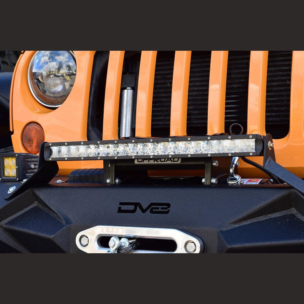 30 in. Single Row LED Light Bar; Chrome Face - Apollo Off-Road
