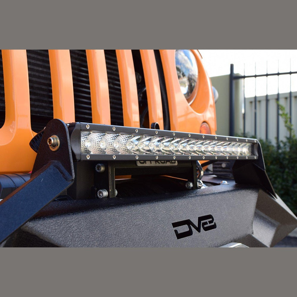 30 in. Single Row LED Light Bar; Chrome Face - Apollo Off-Road
