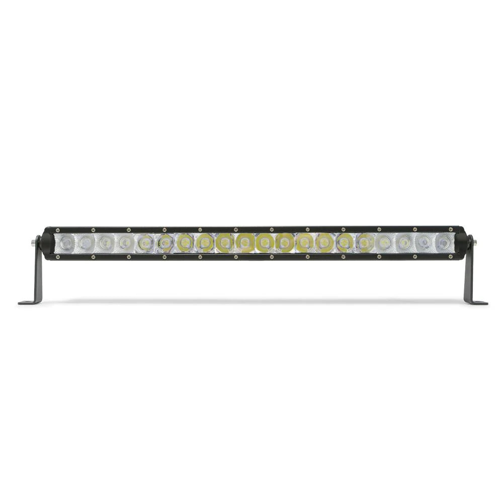 30 in. Single Row LED Light Bar; Chrome Face - Apollo Off-Road