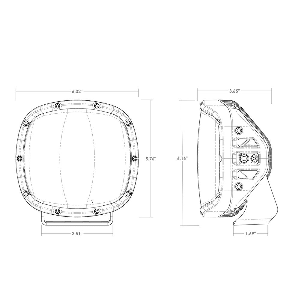 RIGID Adapt XP Extreme Powersports LED Light 3 Lighting Zones GPS Module Single