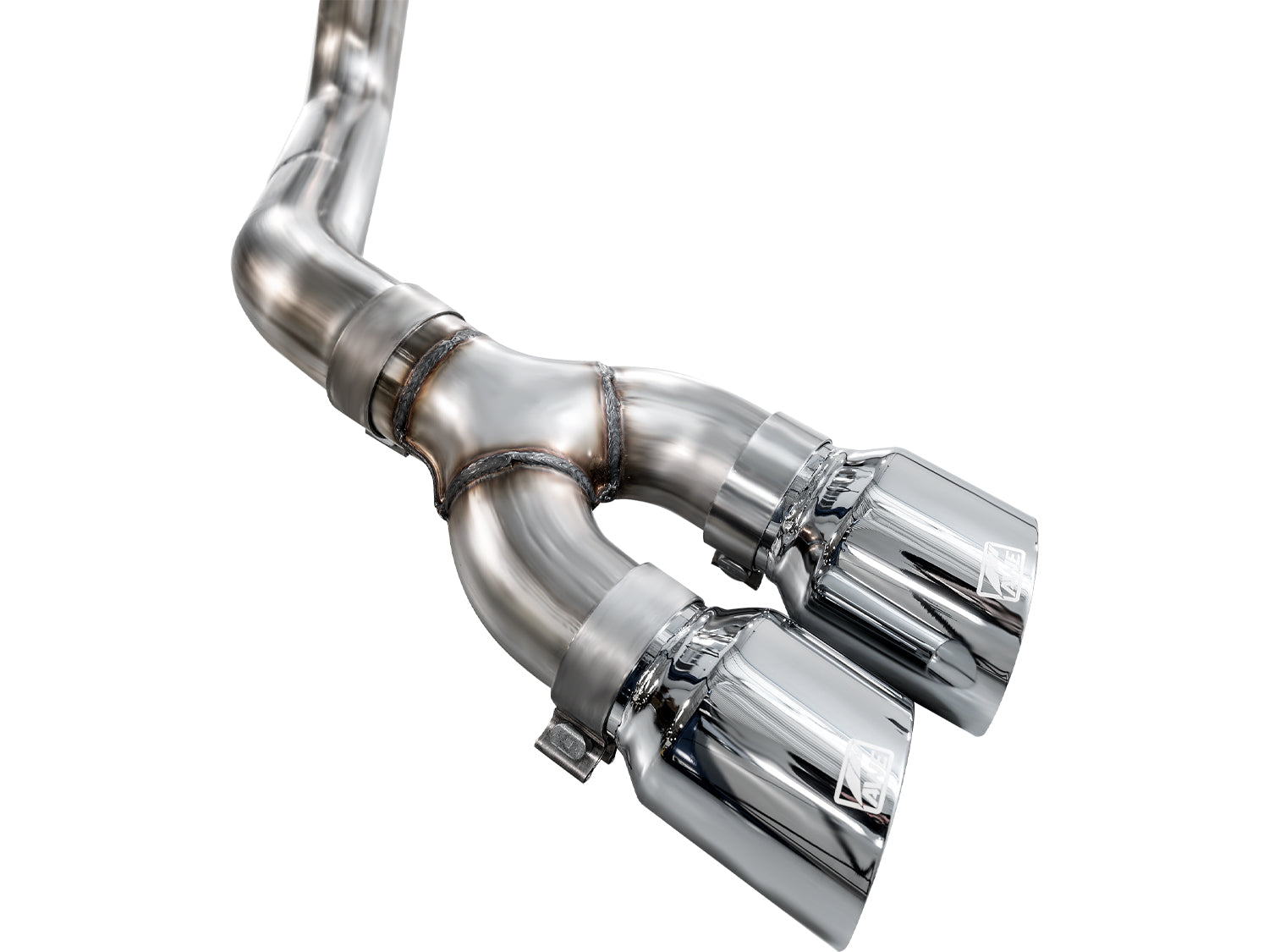 AWE 0FG Dual Side Exit Exhaust for Ford F-150 Regular Cab - 4.5" Chrome Silver Tips