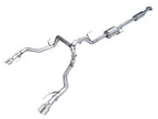 AWE 0FG Resonated Catback for '21+ Ford F-150 Tremor (With Bumper Cutouts) - Chrome Silver Tips