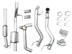 AWE 0FG Resonated Catback for '21+ Ford F-150 Tremor (With Bumper Cutouts) - Chrome Silver Tips