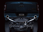 AWE 0FG Resonated Catback for '21+ Ford F-150 Tremor (With Bumper Cutouts) - Chrome Silver Tips