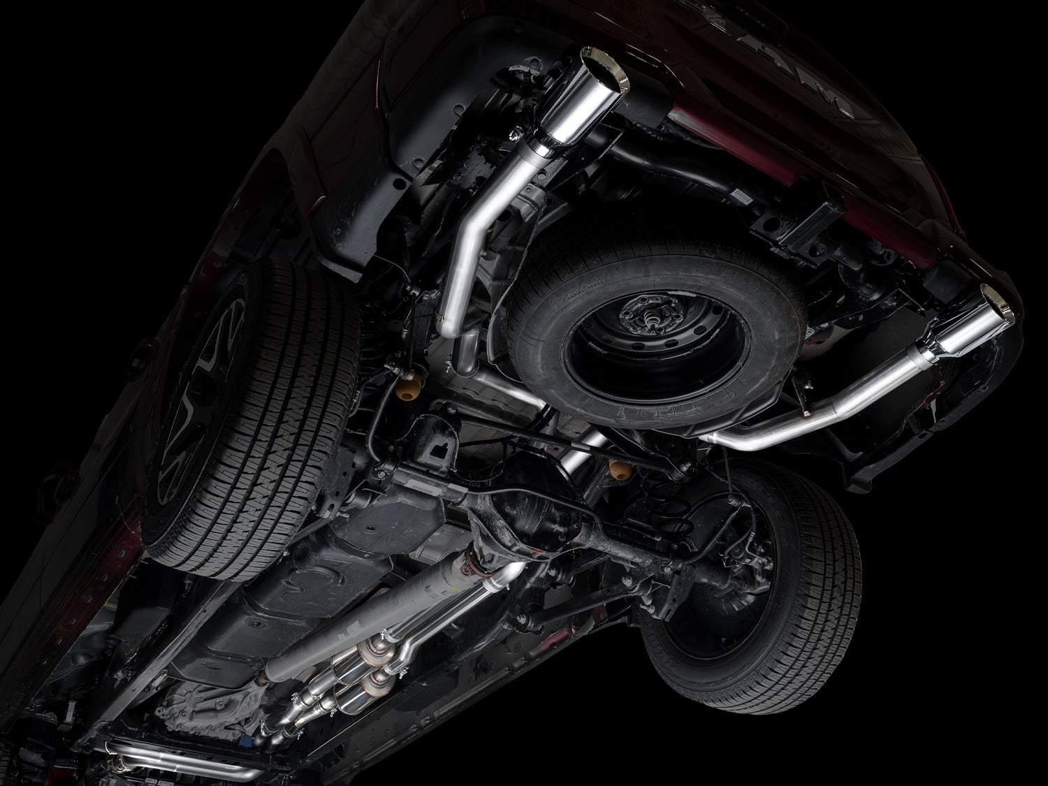 AWE 0FG Catback Exhaust for 2025+ RAM 1500 3.0TT Standard and High Output - Chrome Silver Tips