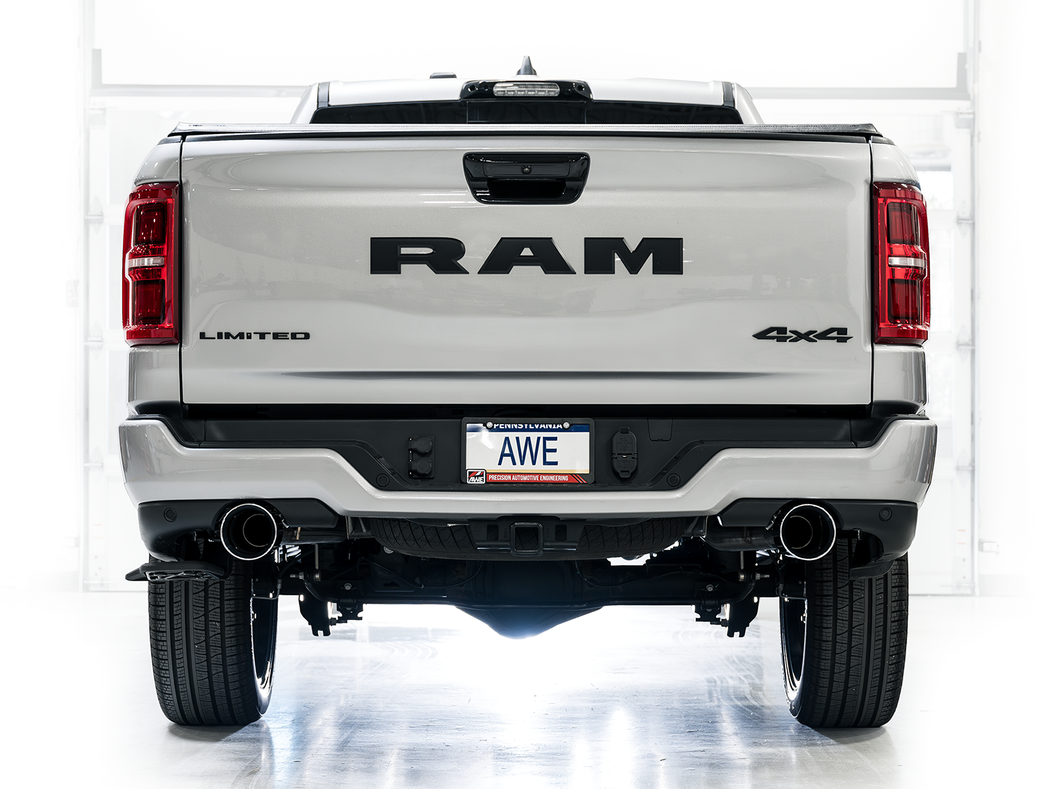 AWE 0FG Catback Exhaust for 2025+ RAM 1500 3.0TT Standard and High Output - Chrome Silver Tips