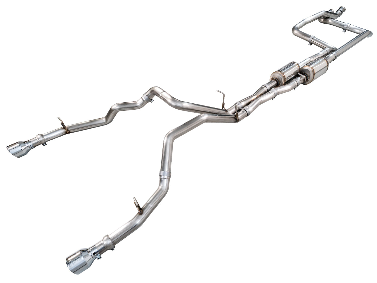AWE 0FG Catback Exhaust for 2025+ RAM RHO - Chrome Silver Tips