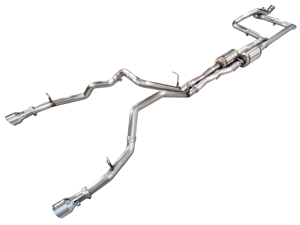 AWE 0FG Catback Exhaust for 2025+ RAM RHO - Chrome Silver Tips