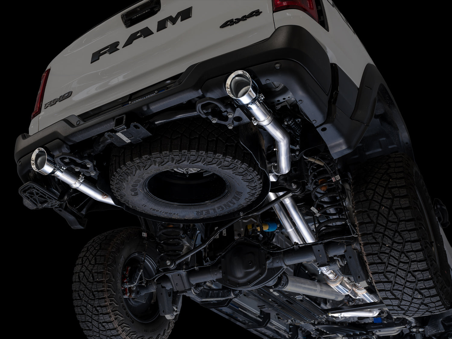 AWE 0FG Catback Exhaust for 2025+ RAM RHO - Chrome Silver Tips