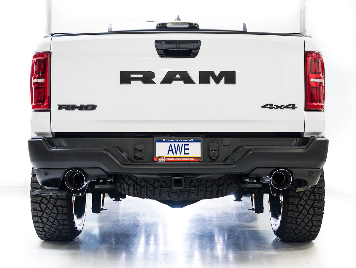 AWE 0FG Catback Exhaust for 2025+ RAM RHO - Chrome Silver Tips