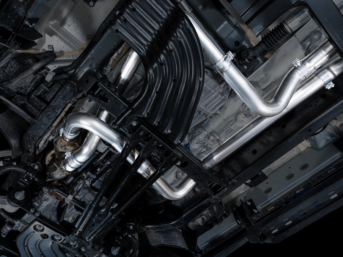 AWE 0FG Catback Exhaust for 2025+ RAM RHO - Chrome Silver Tips