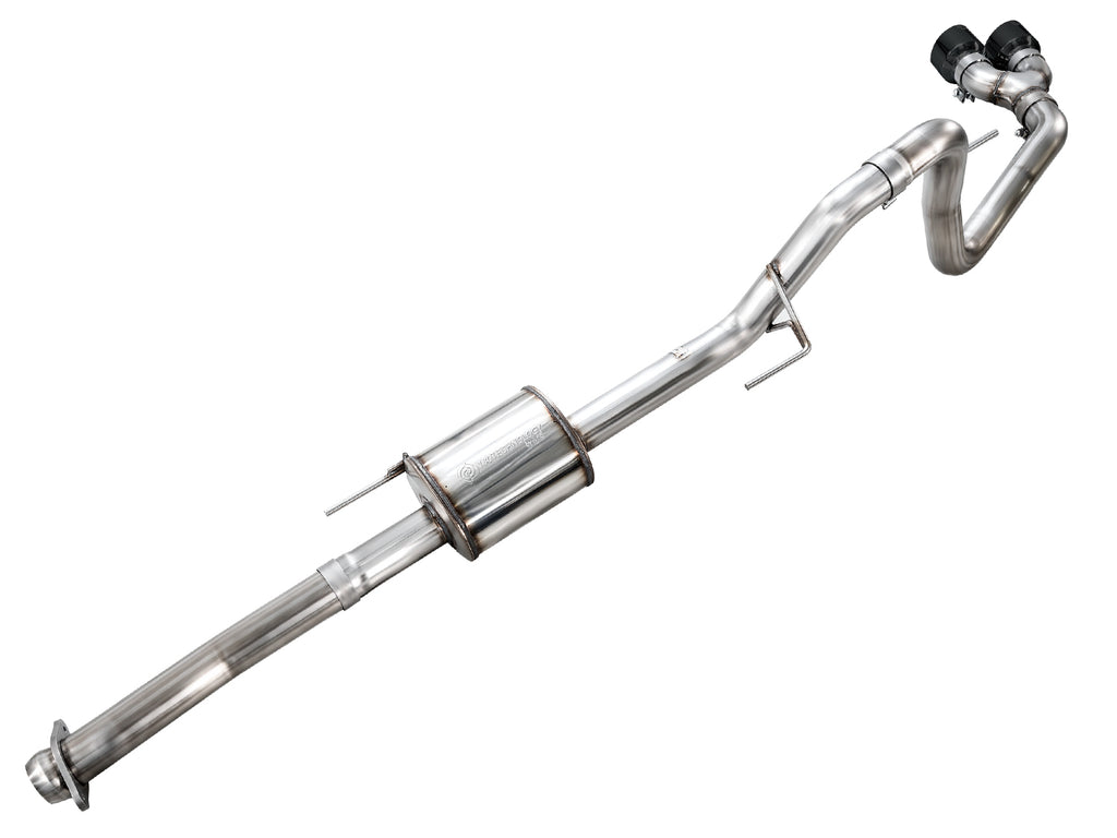 AWE 0FG Dual Side Exit Exhaust for Ford F-150 Regular Cab - 4.5" Diamond Black Tips