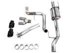 AWE 0FG Dual Side Exit Exhaust for Ford F-150 Regular Cab - 4.5" Diamond Black Tips