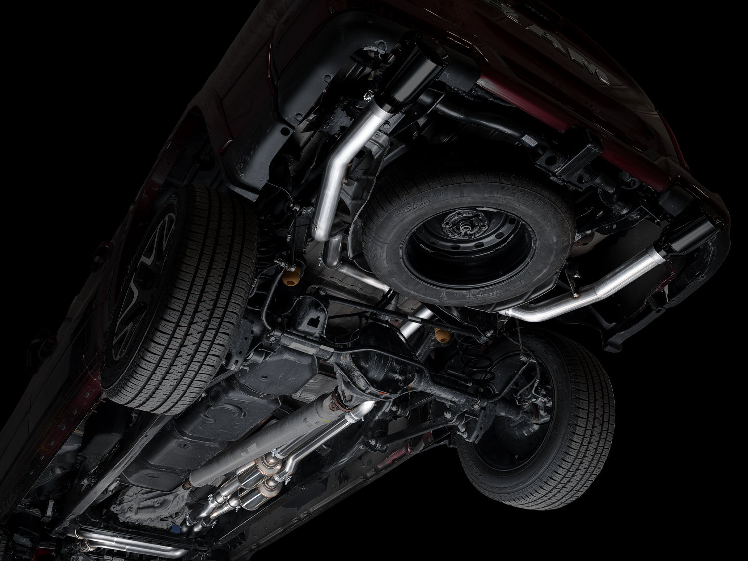 AWE 0FG Catback Exhaust for 2025+ RAM 1500 3.0TT Standard and High Output - Diamond Black Tips