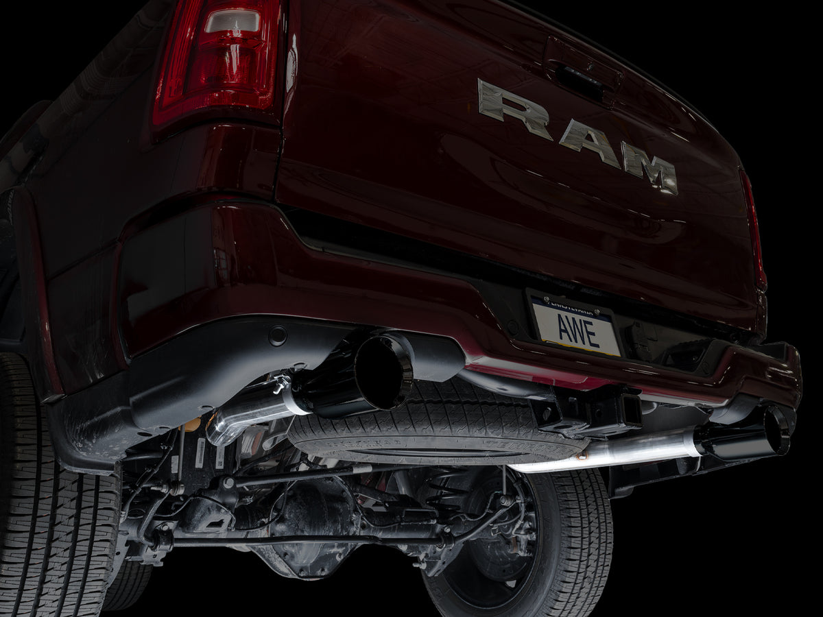AWE 0FG Catback Exhaust for 2025+ RAM 1500 3.0TT Standard and High Output - Diamond Black Tips