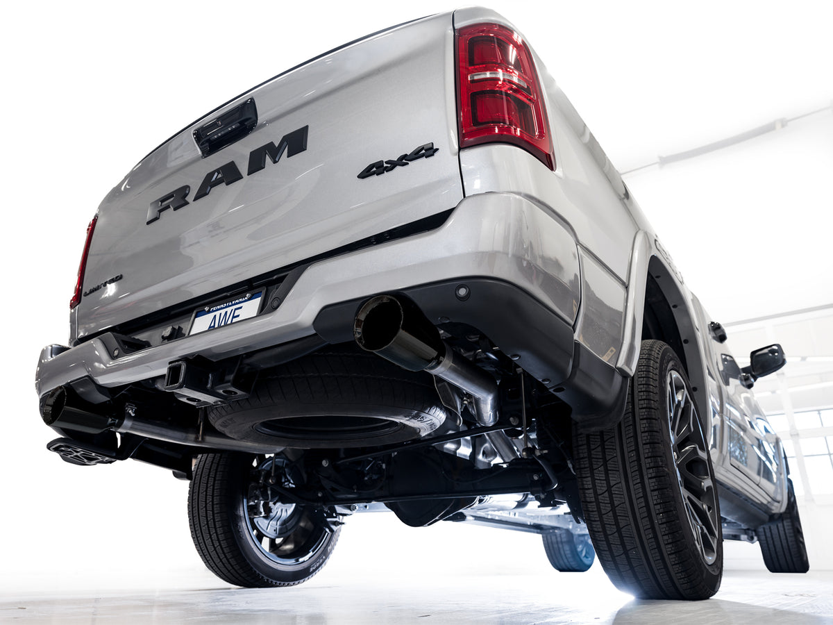 AWE 0FG Catback Exhaust for 2025+ RAM 1500 3.0TT Standard and High Output - Diamond Black Tips