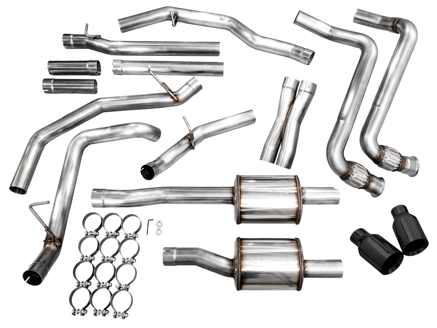 AWE 0FG Catback Exhaust for 2025+ RAM 1500 3.0TT Standard and High Output - Diamond Black Tips