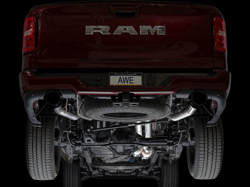 AWE 0FG Catback Exhaust for 2025+ RAM 1500 3.0TT Standard and High Output - Diamond Black Tips