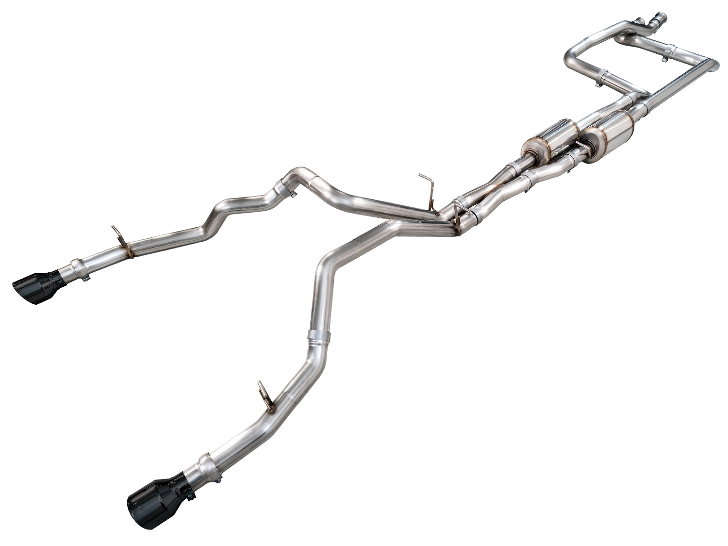 AWE 0FG Catback Exhaust for 2025+ RAM RHO - Diamond Black Tips