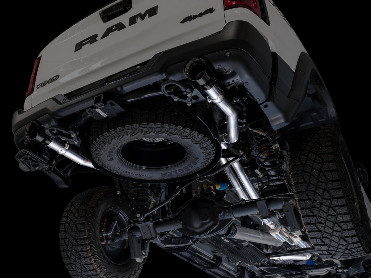 AWE 0FG Catback Exhaust for 2025+ RAM RHO - Diamond Black Tips