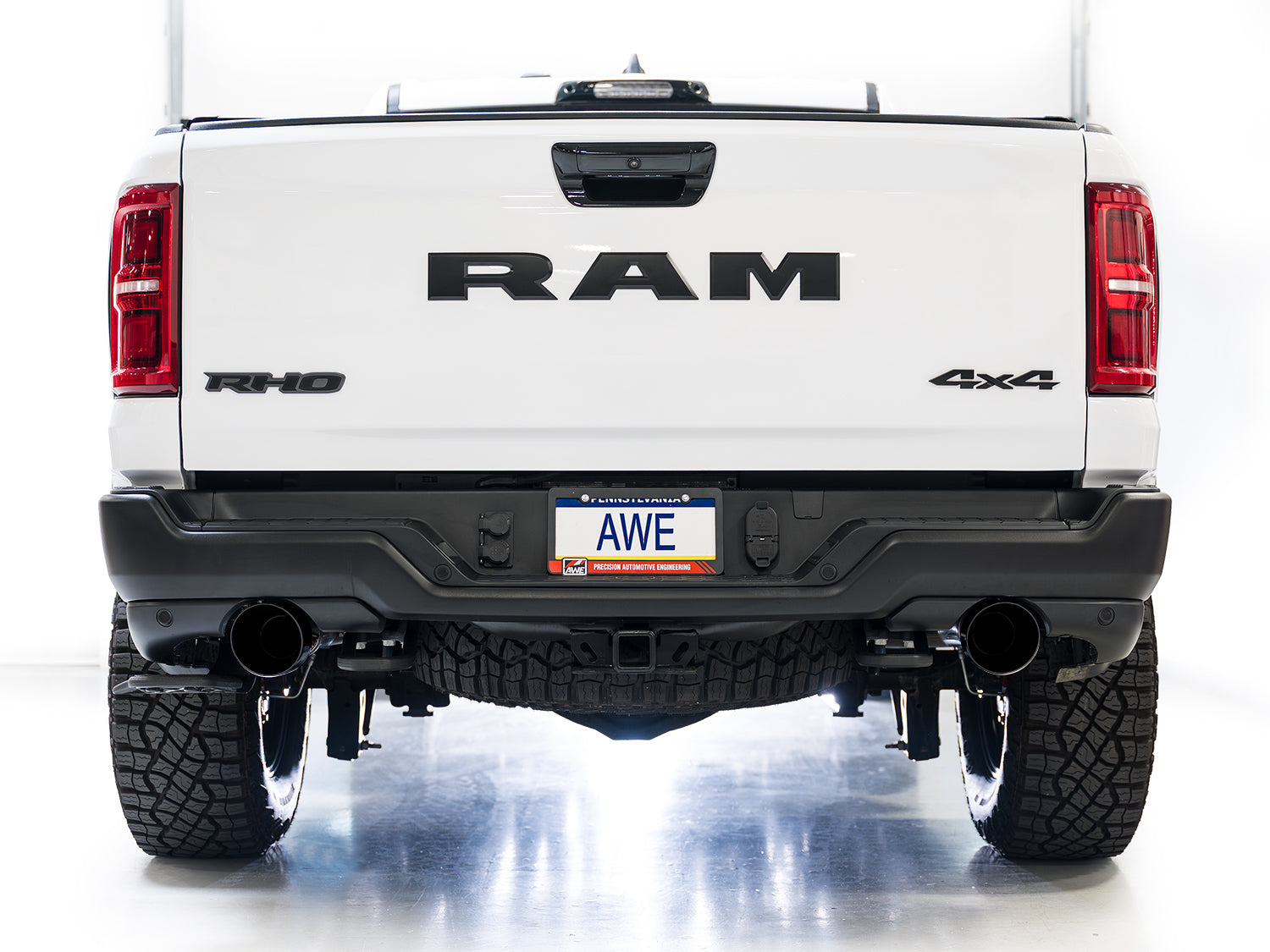 AWE 0FG Catback Exhaust for 2025+ RAM RHO - Diamond Black Tips