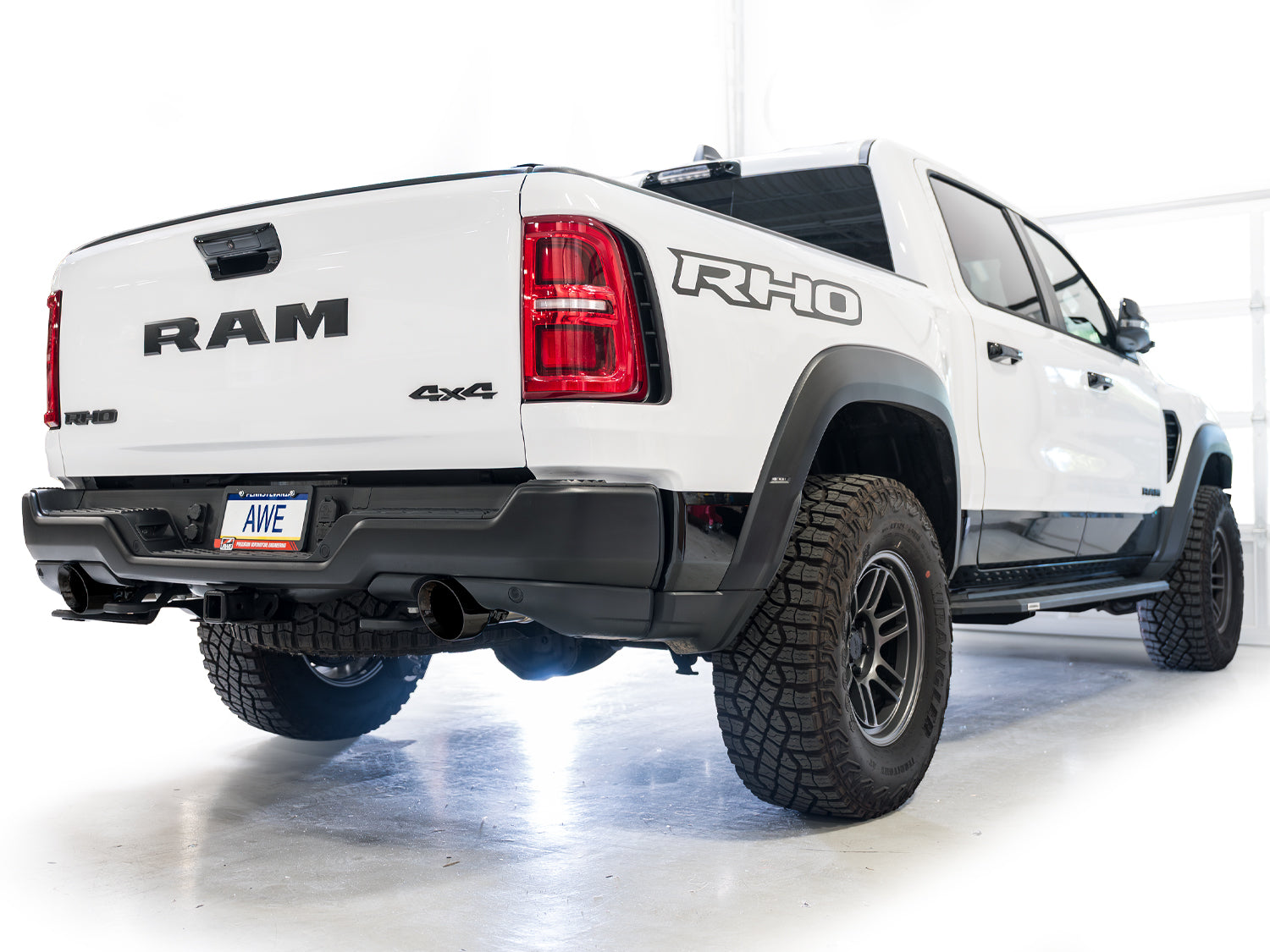 AWE 0FG Catback Exhaust for 2025+ RAM RHO - Diamond Black Tips