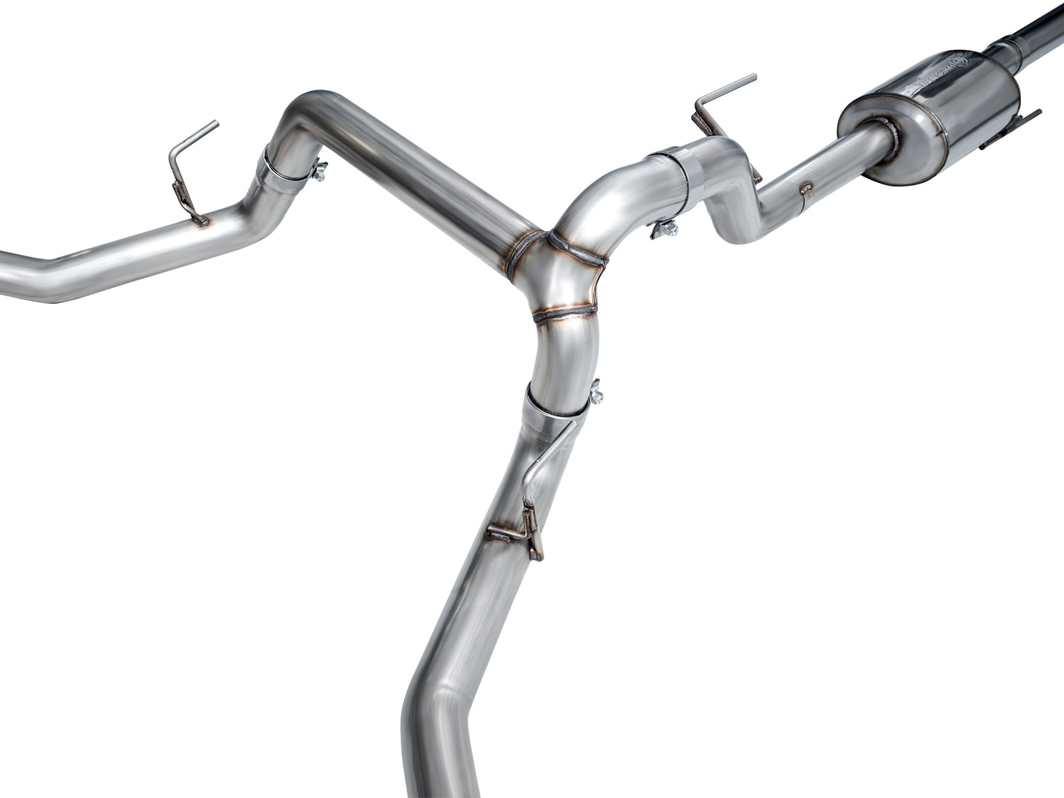 AWE 0FG Non-Resonated Catback for '21+ Ford F-150 Tremor (With Bumper Cutouts) - Chrome Silver Tips