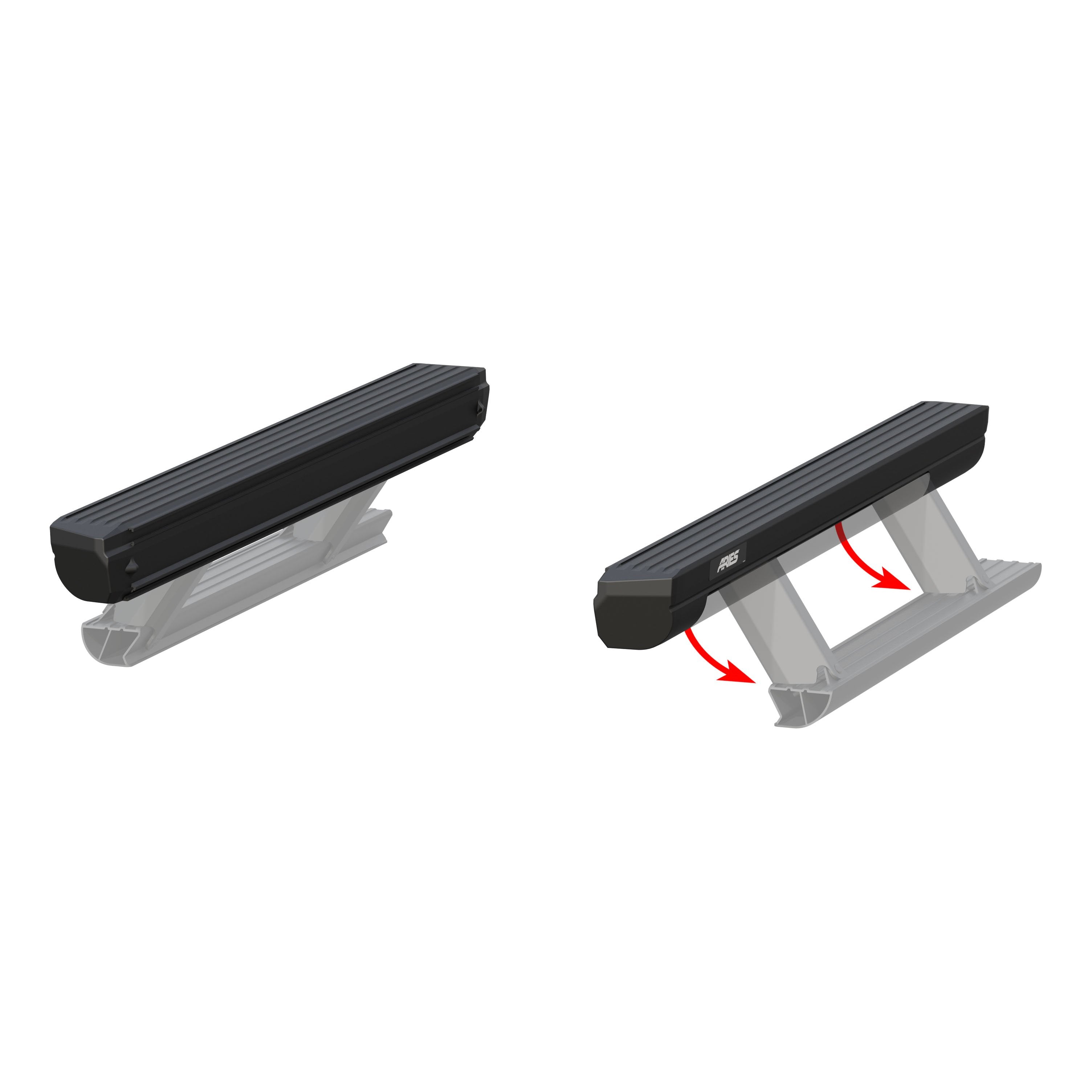 ARIES ActionTrac 48.75" Powered Running Boards (No Brackets), 2018-2026 Jeep Wrangler, 2021-2026 Ford Bronco
