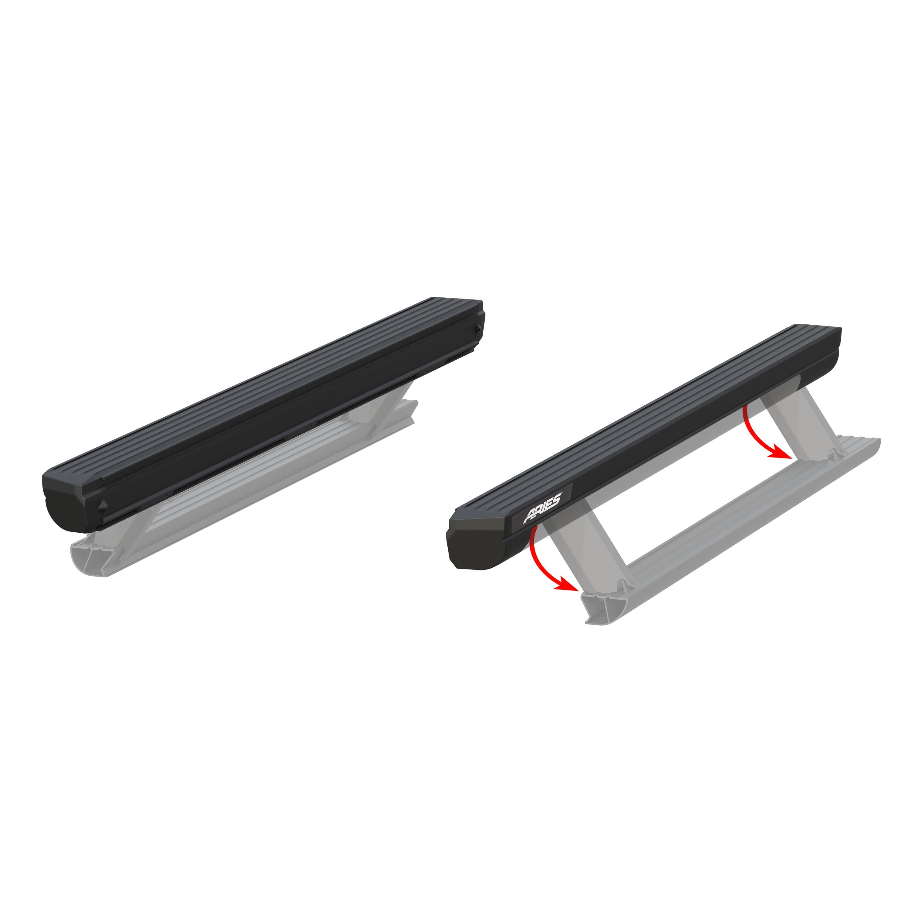 ARIES ActionTrac 69.6" Powered Running Boards (No Brackets), 2009-2021 Toyota 4Runner, 2015-2023 Toyota Tacoma, 2018-2026 Jeep Wrangler & more