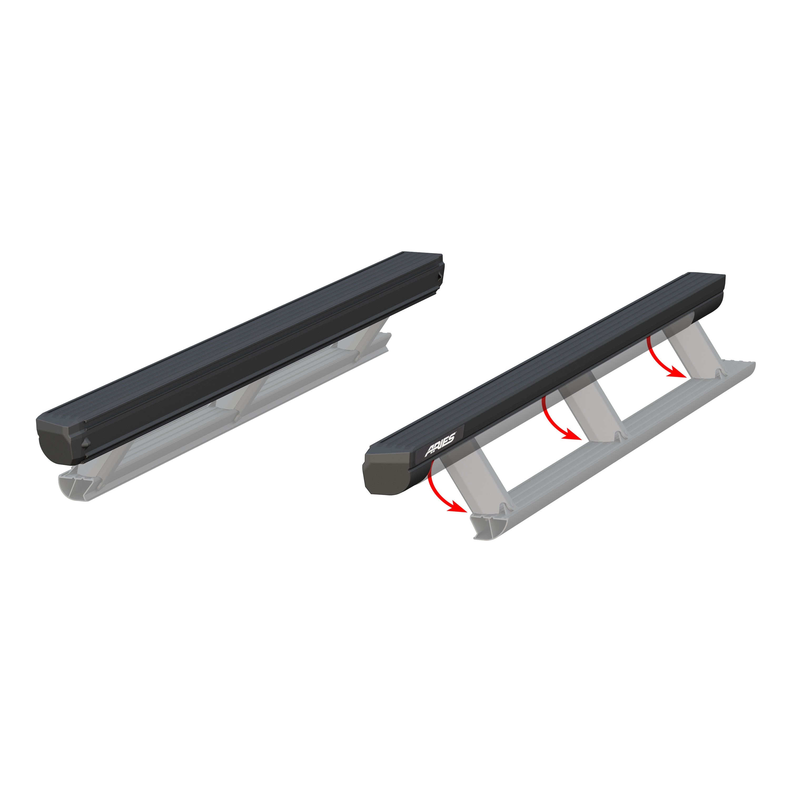 ARIES ActionTrac 83.6" Powered Running Boards (No Brackets), 2007-2021 Toyota Tundra, 2015-2023 Toyota Tacoma, 2019-2026 Ram 2500/3500 & more