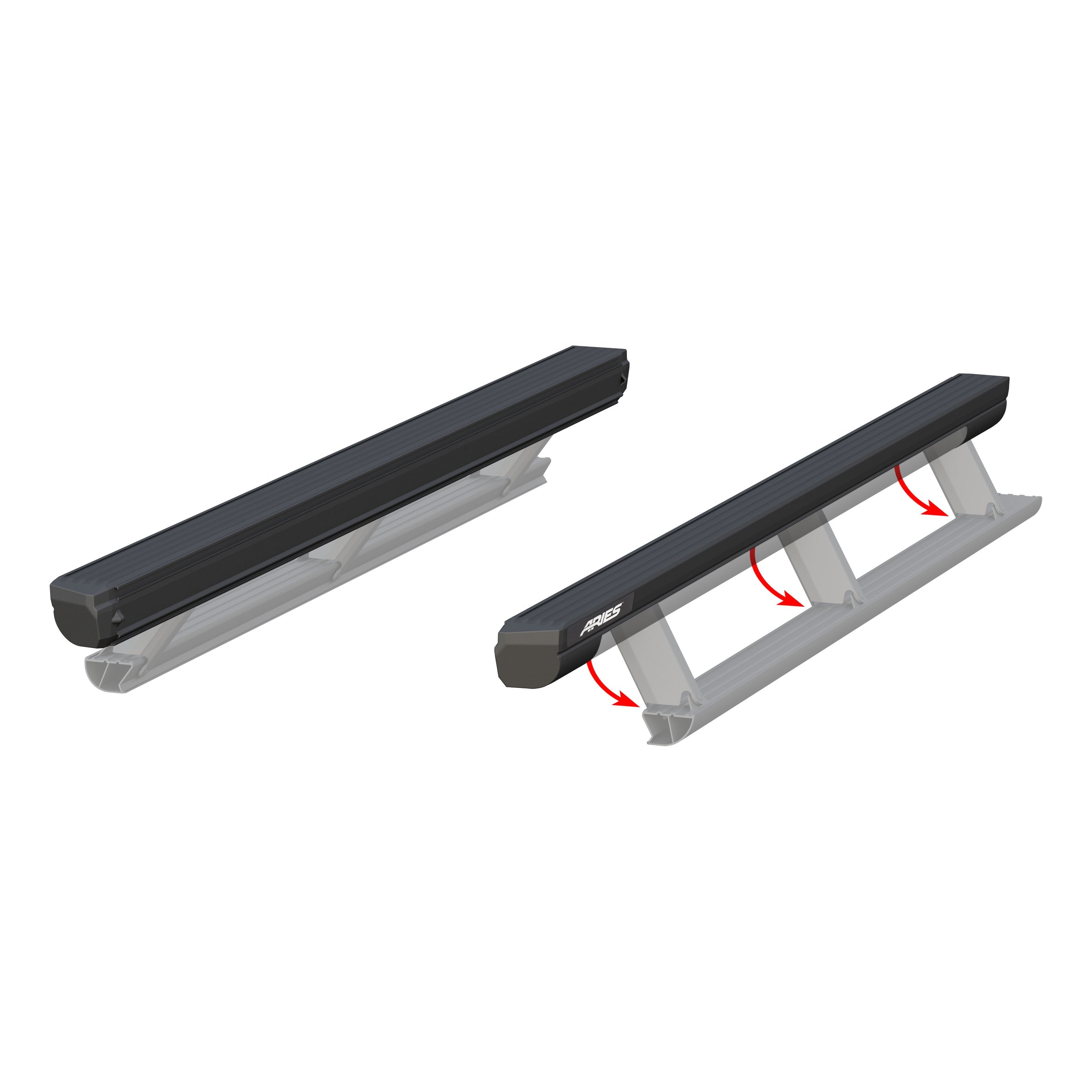 ARIES ActionTrac 87.6" Powered Running Boards (No Brackets), 1999-2026 Ford F-250/F-350 Super Duty, 2007-2021 Toyota Tundra, 2008-2026 Ford F-450 Super Duty & more