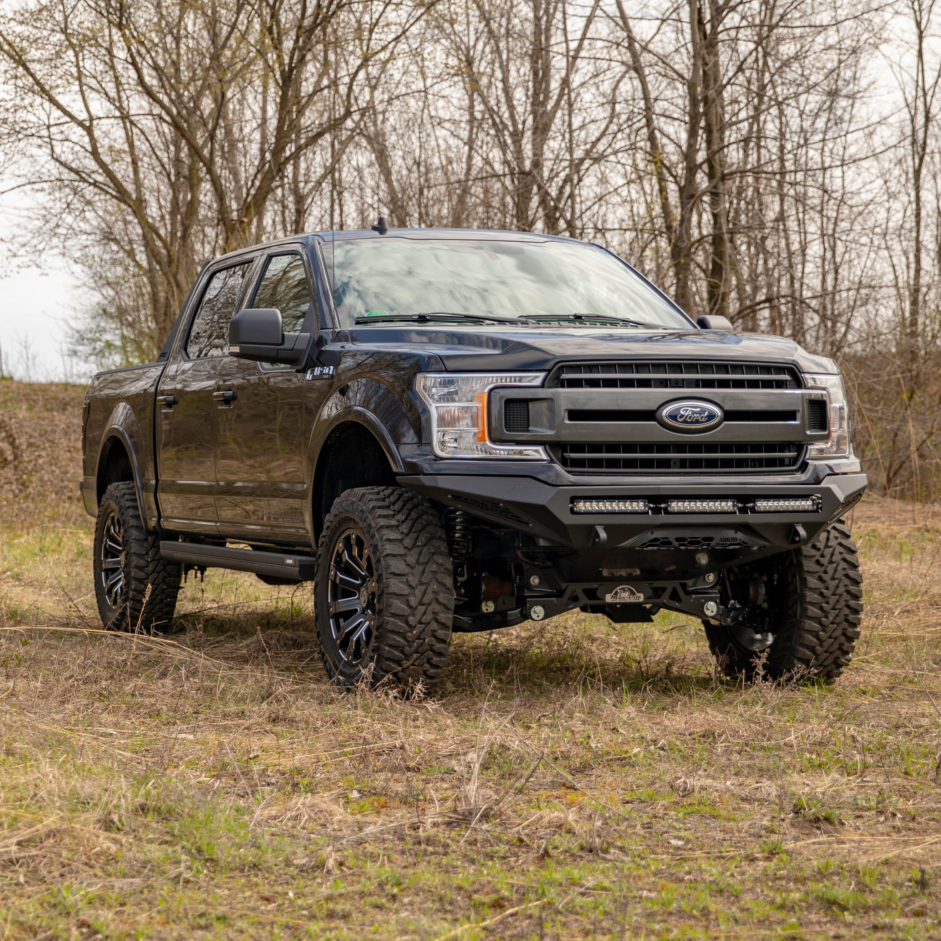 ARIES ActionTrac 87.6" Powered Running Boards (No Brackets), 1999-2026 Ford F-250/F-350 Super Duty, 2007-2021 Toyota Tundra, 2008-2026 Ford F-450 Super Duty & more