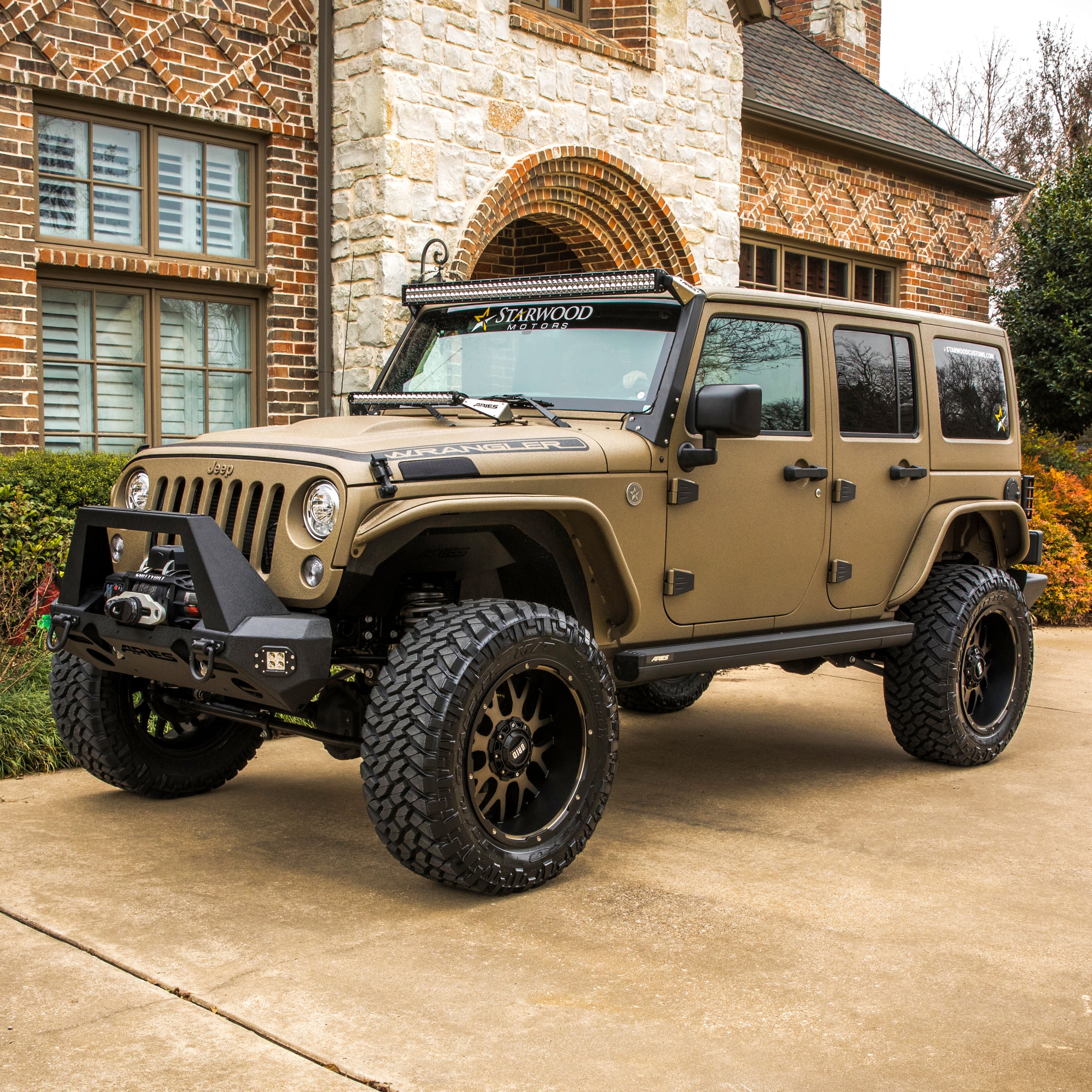 ARIES ActionTrac 69.6" Powered Running Boards, 2018 Jeep Wrangler
