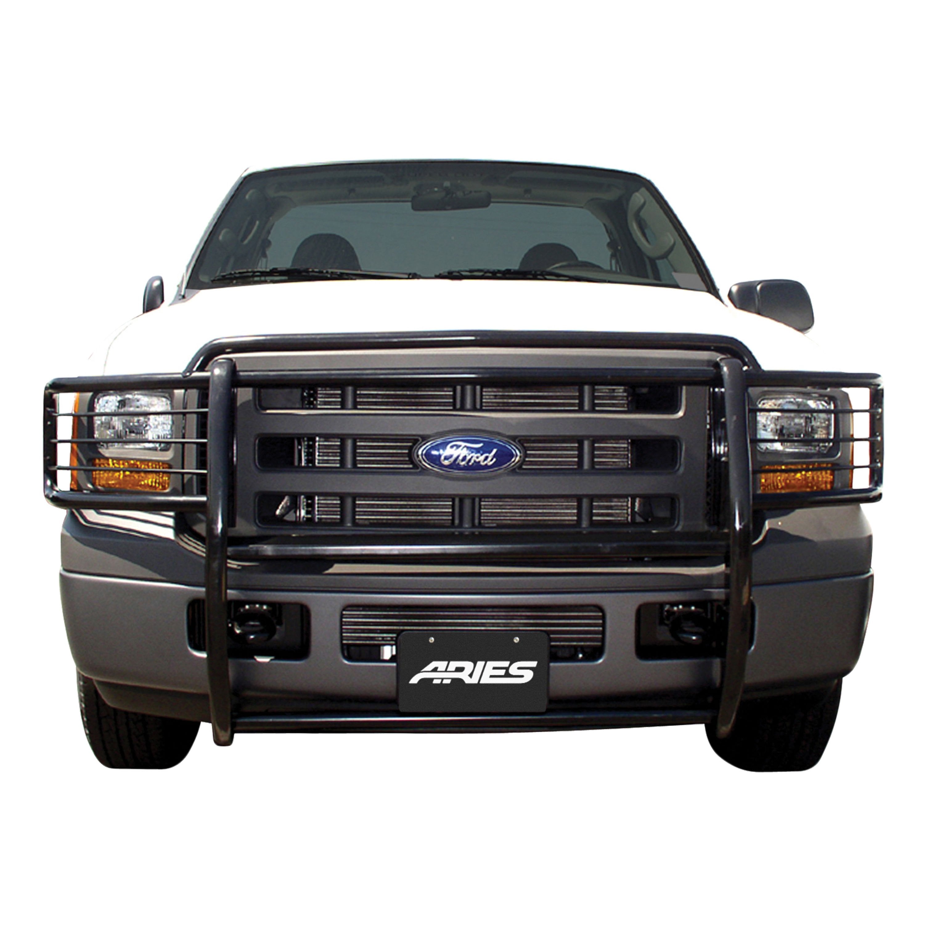 ARIES Black Steel Grille Guard, 1999-2004 Ford F-250/F-350 Super Duty