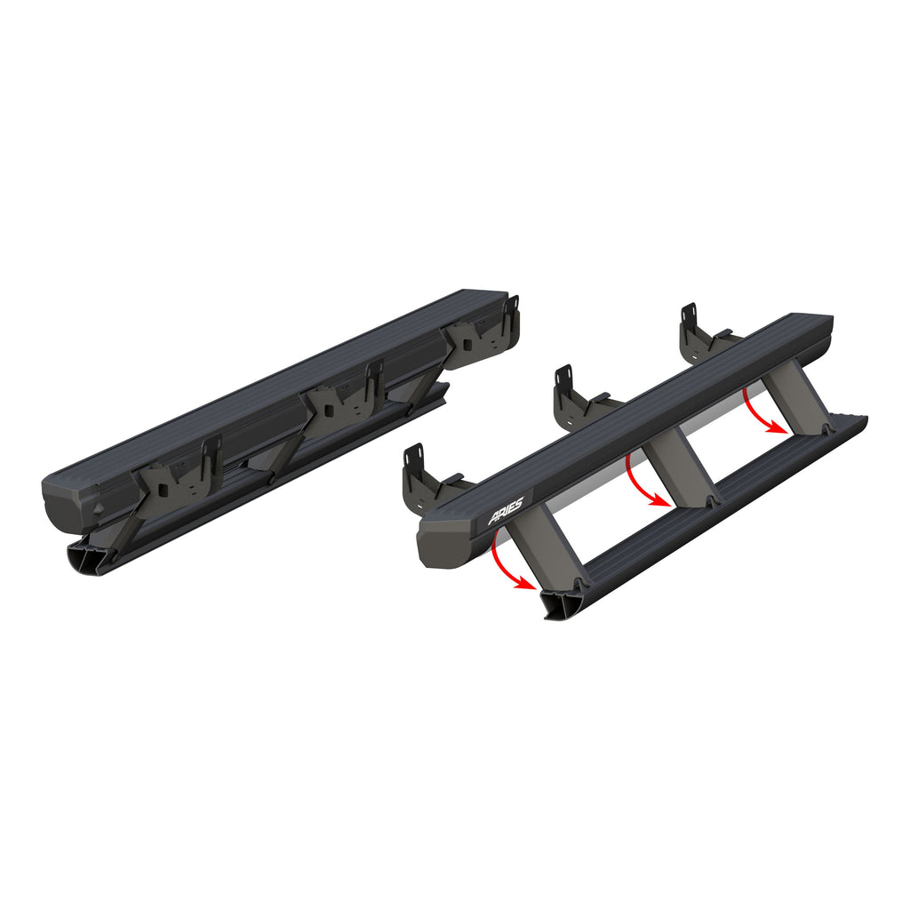 ARIES ActionTrac 83.6" Powered Running Boards, 2019-2026 Ram 2500/3500