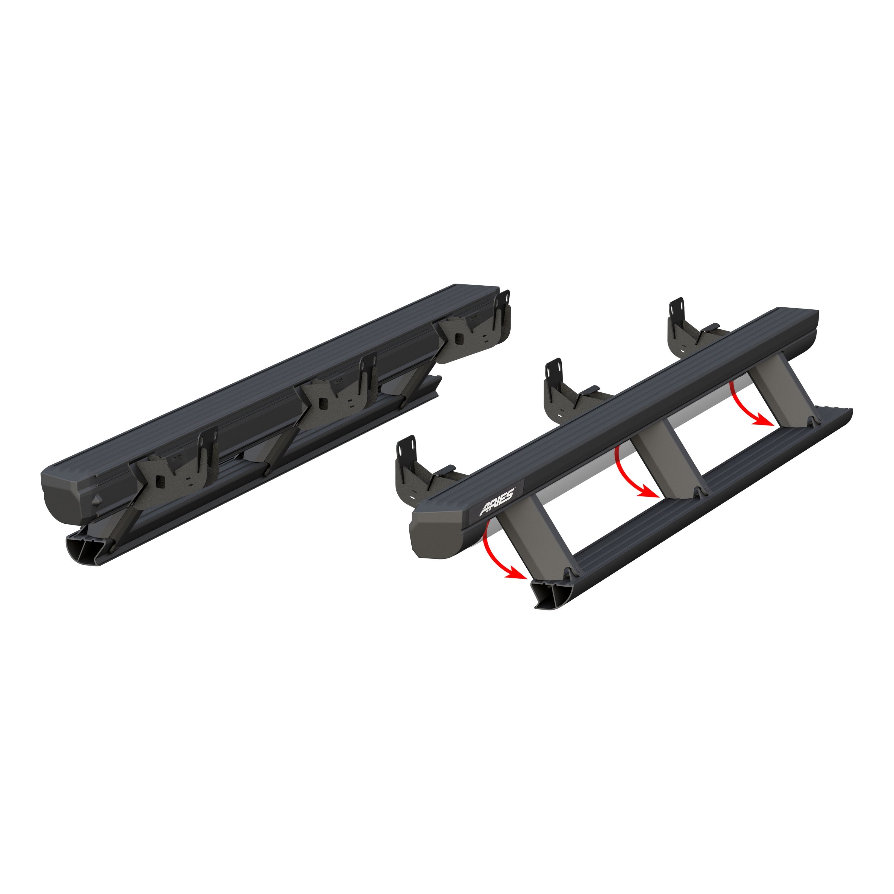 ARIES ActionTrac 83.6" Powered Running Boards, 2019-2026 Ram 2500/3500