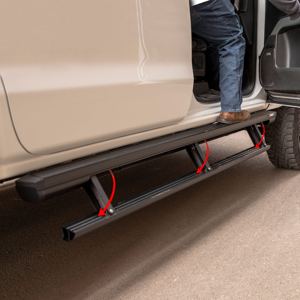 ARIES ActionTrac 83.6" Powered Running Boards, 2015-2023 Toyota Tacoma