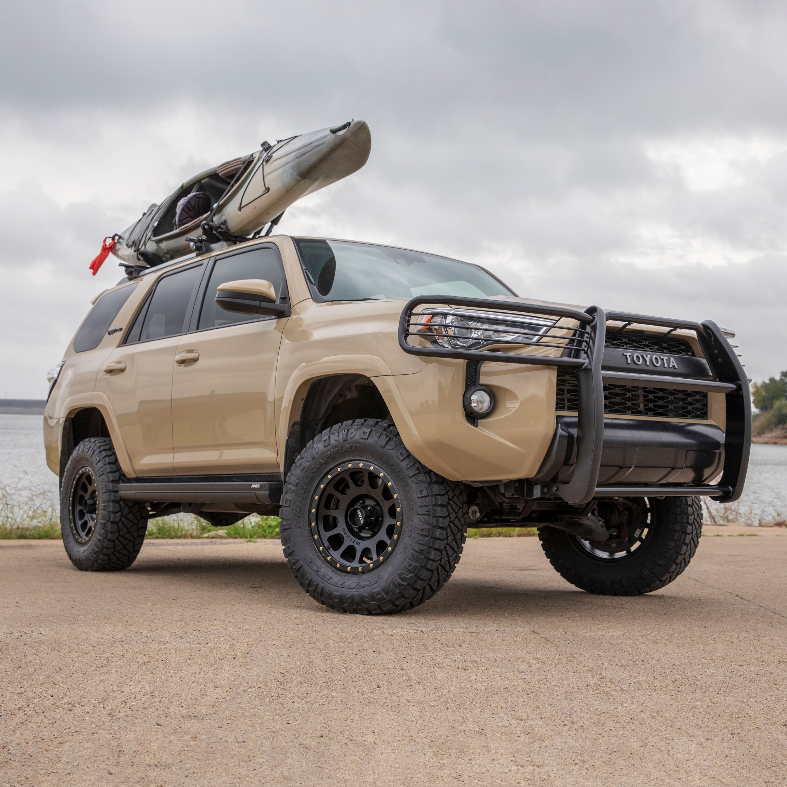 ARIES ActionTrac 69.6" Powered Running Boards, 2009-2021 Toyota 4Runner, 2015-2023 Toyota Tacoma