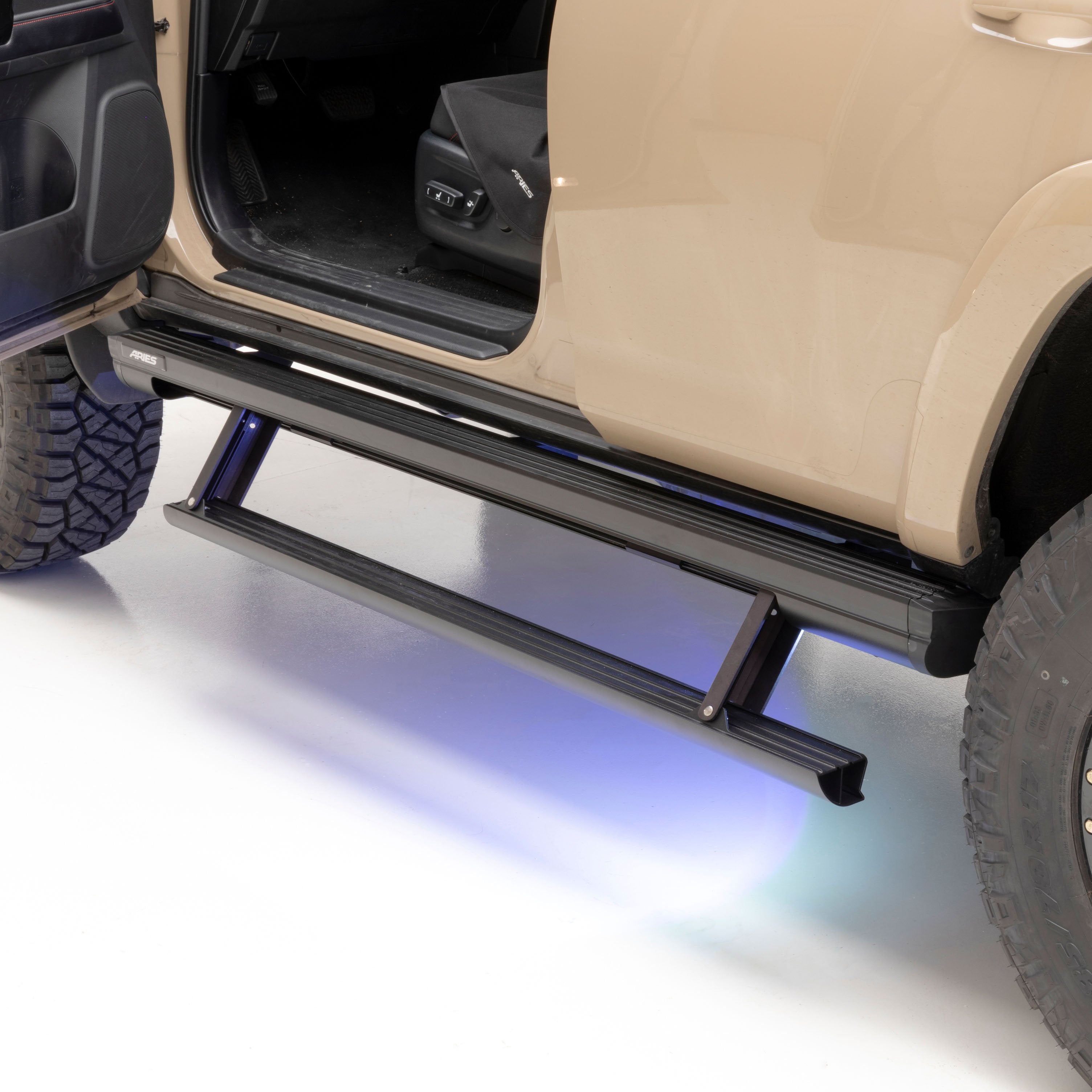 ARIES ActionTrac 69.6" Powered Running Boards, 2009-2021 Toyota 4Runner, 2015-2023 Toyota Tacoma