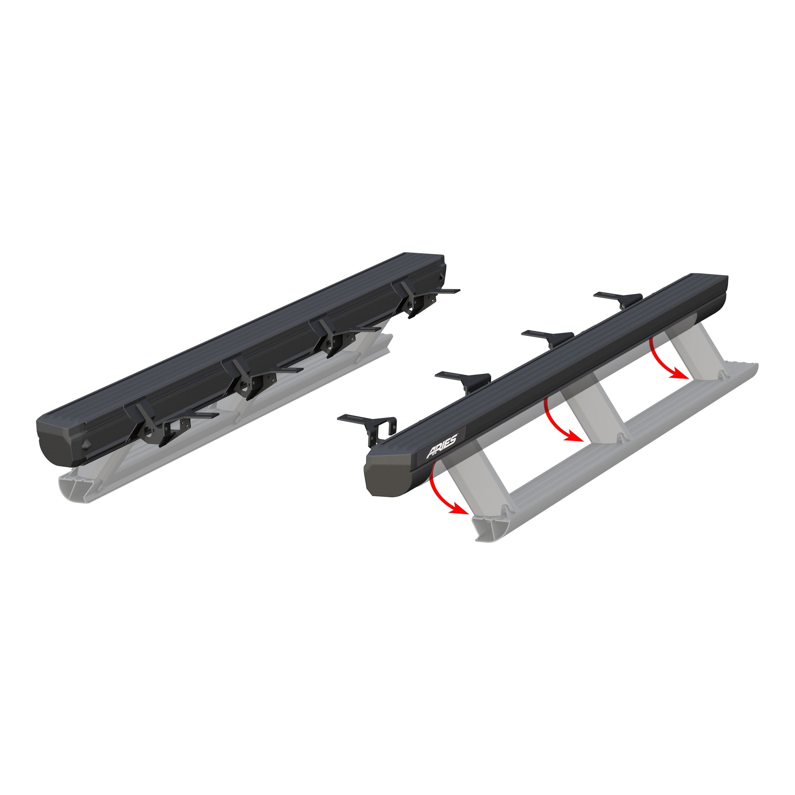 ARIES ActionTrac 83.6" Powered Running Boards, 2020-2026 Jeep Gladiator