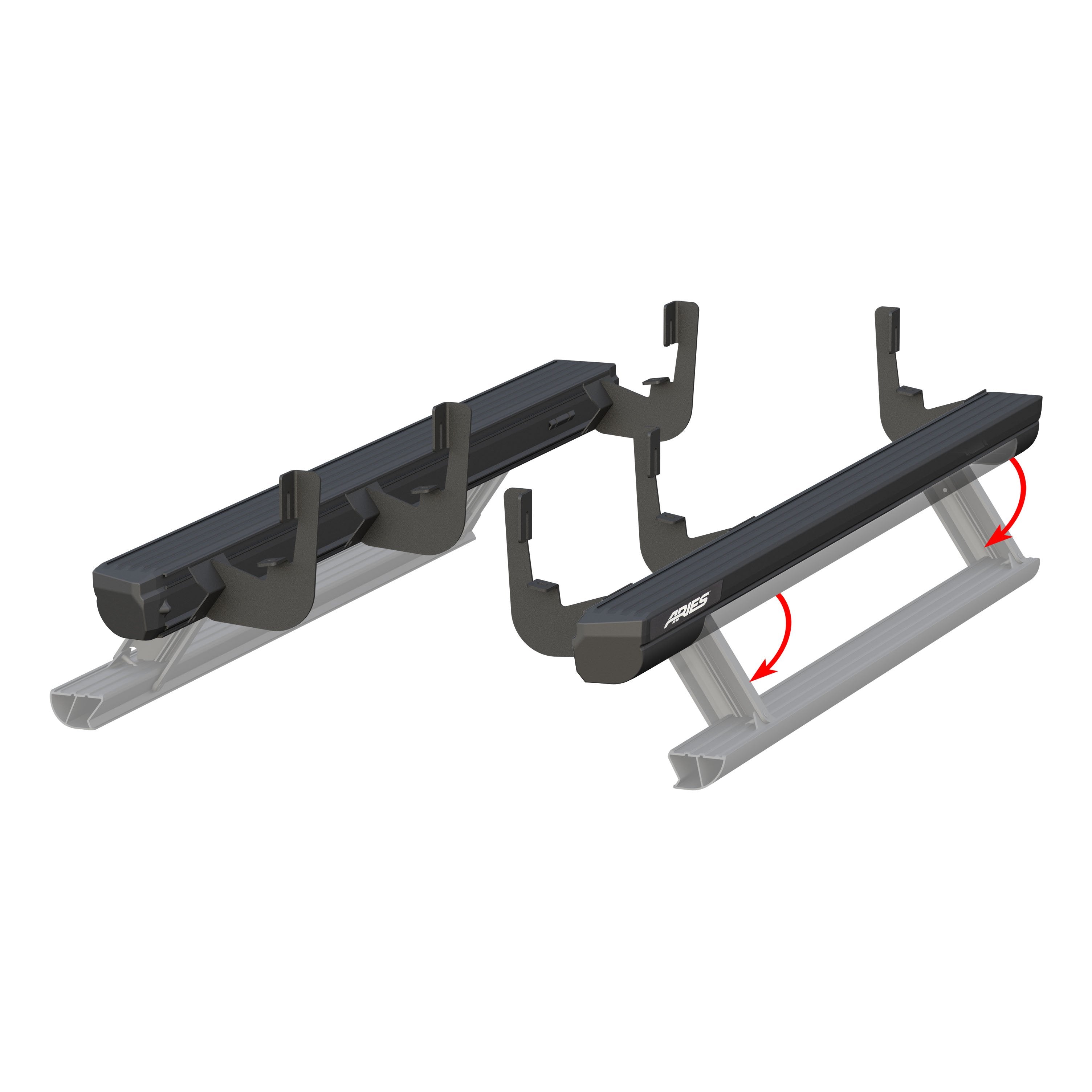 ARIES ActionTrac 69.6" Powered Running Boards, 2021 Chevy Tahoe