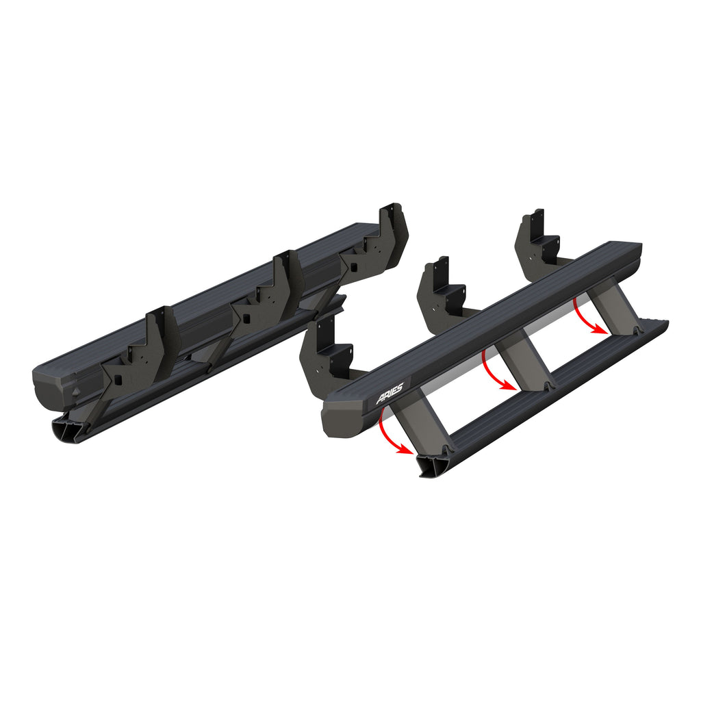 ARIES ActionTrac 87.6" Powered Running Boards, 2015-2026 Ford F-150, 2017-2026 Ford F-250/F-350/F-450/F-550 Super Duty, 2022-2025 Ford F-150 Lightning